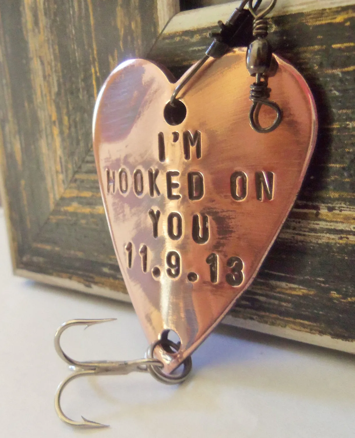 Father of the Bride and Wedding Date - Personalized Heart Lure