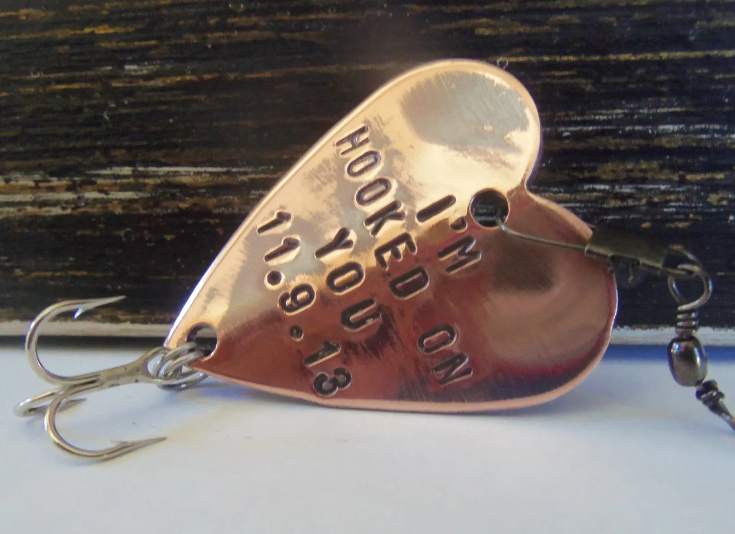 Father of the Bride and Wedding Date - Personalized Heart Lure