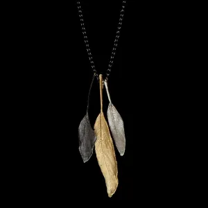 Feather Pendant - 20" Tricolor