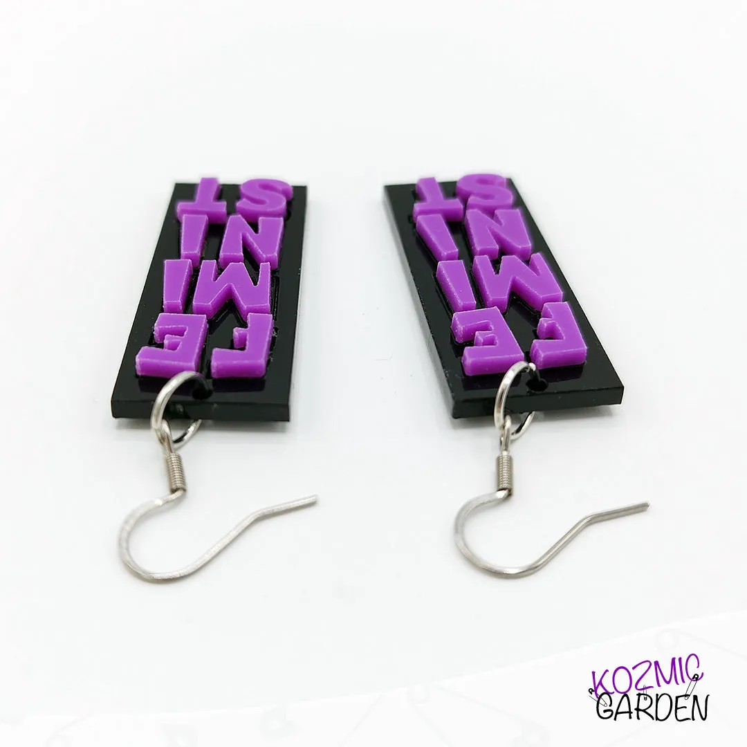 FEMINIST EARRINGS - Wear Your Values Loud and Proud!