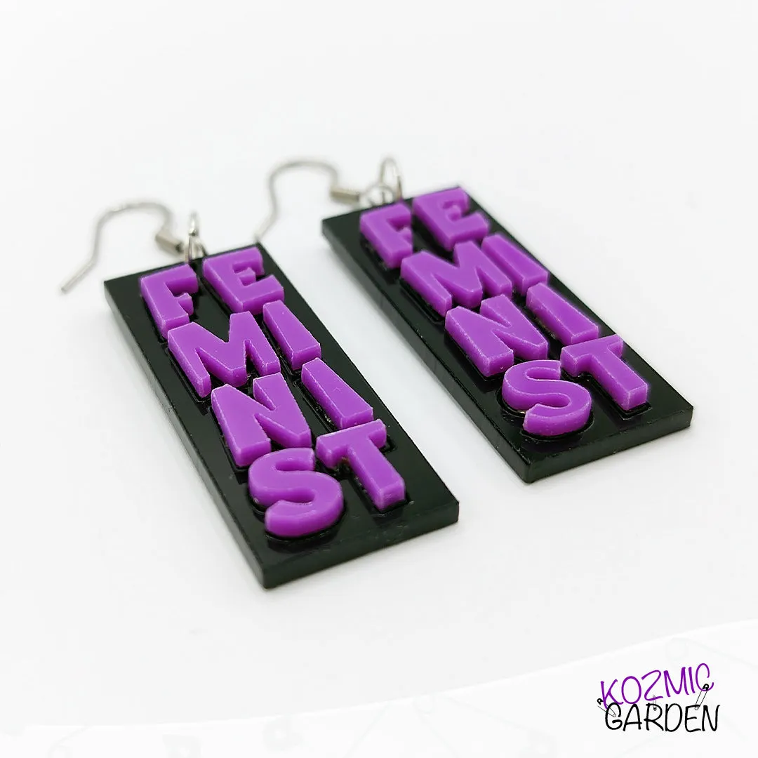 FEMINIST EARRINGS - Wear Your Values Loud and Proud!