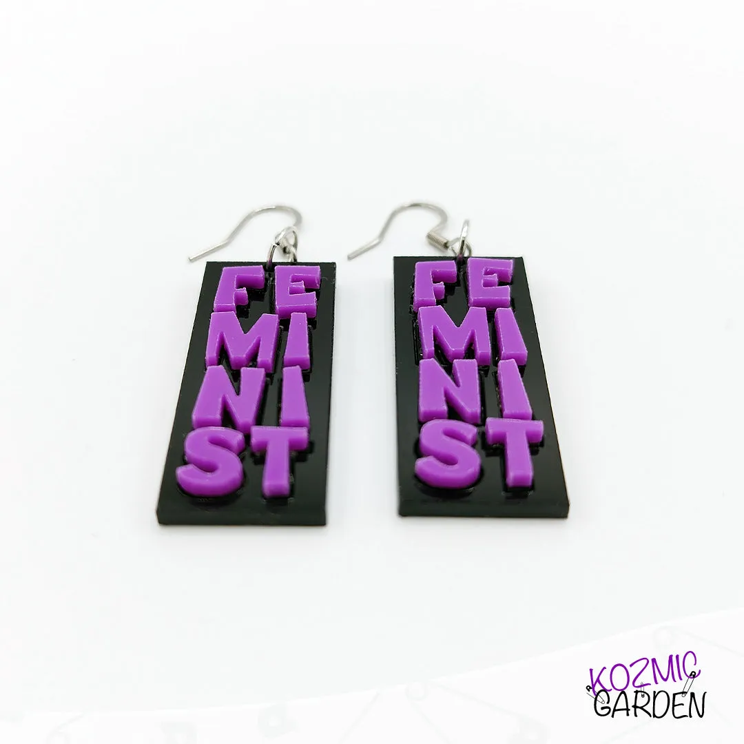 FEMINIST EARRINGS - Wear Your Values Loud and Proud!