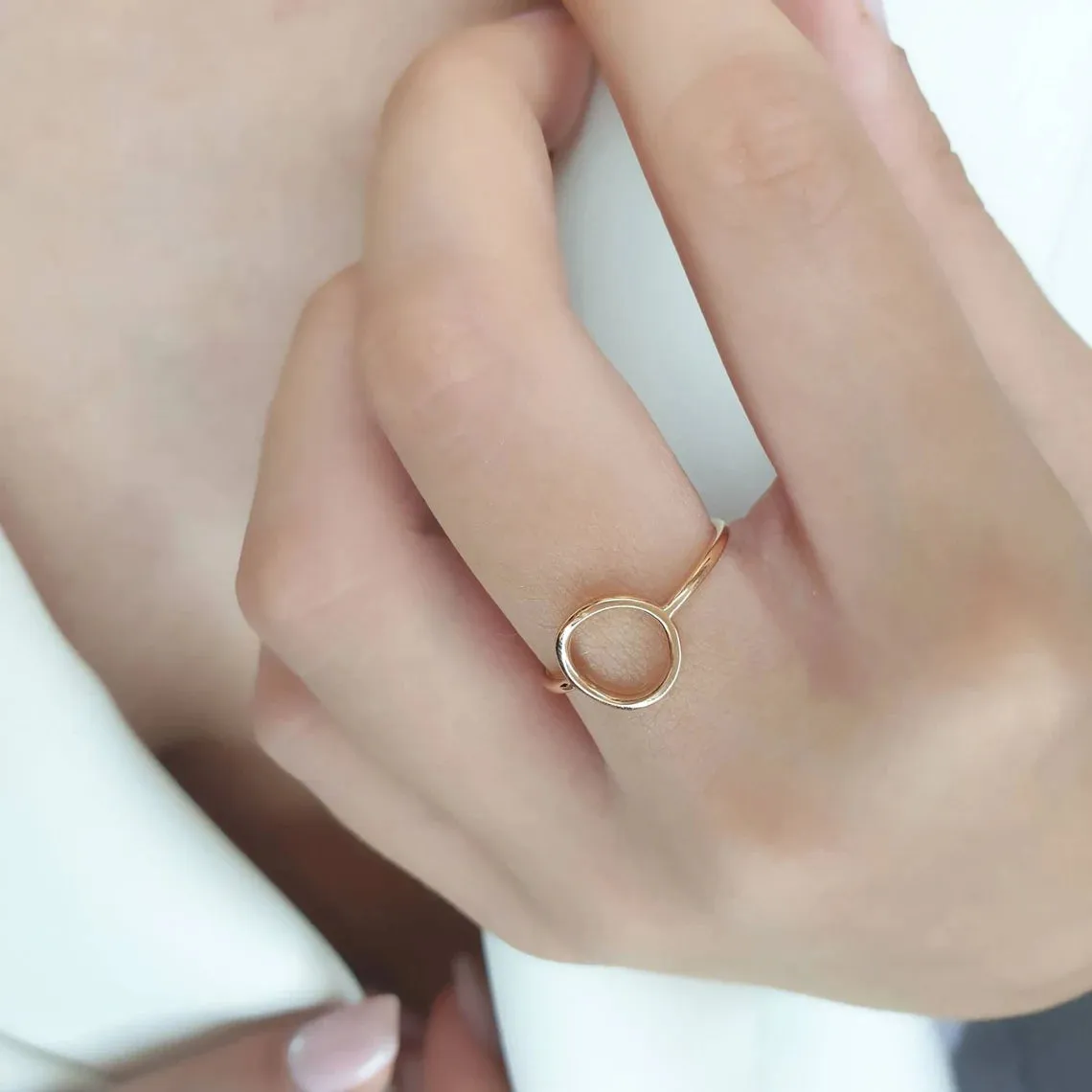 Gold Circle Ring