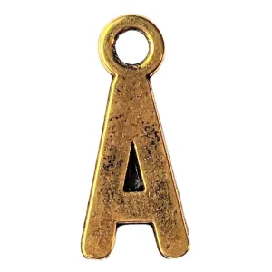 Gold Initial Charm - Letter A