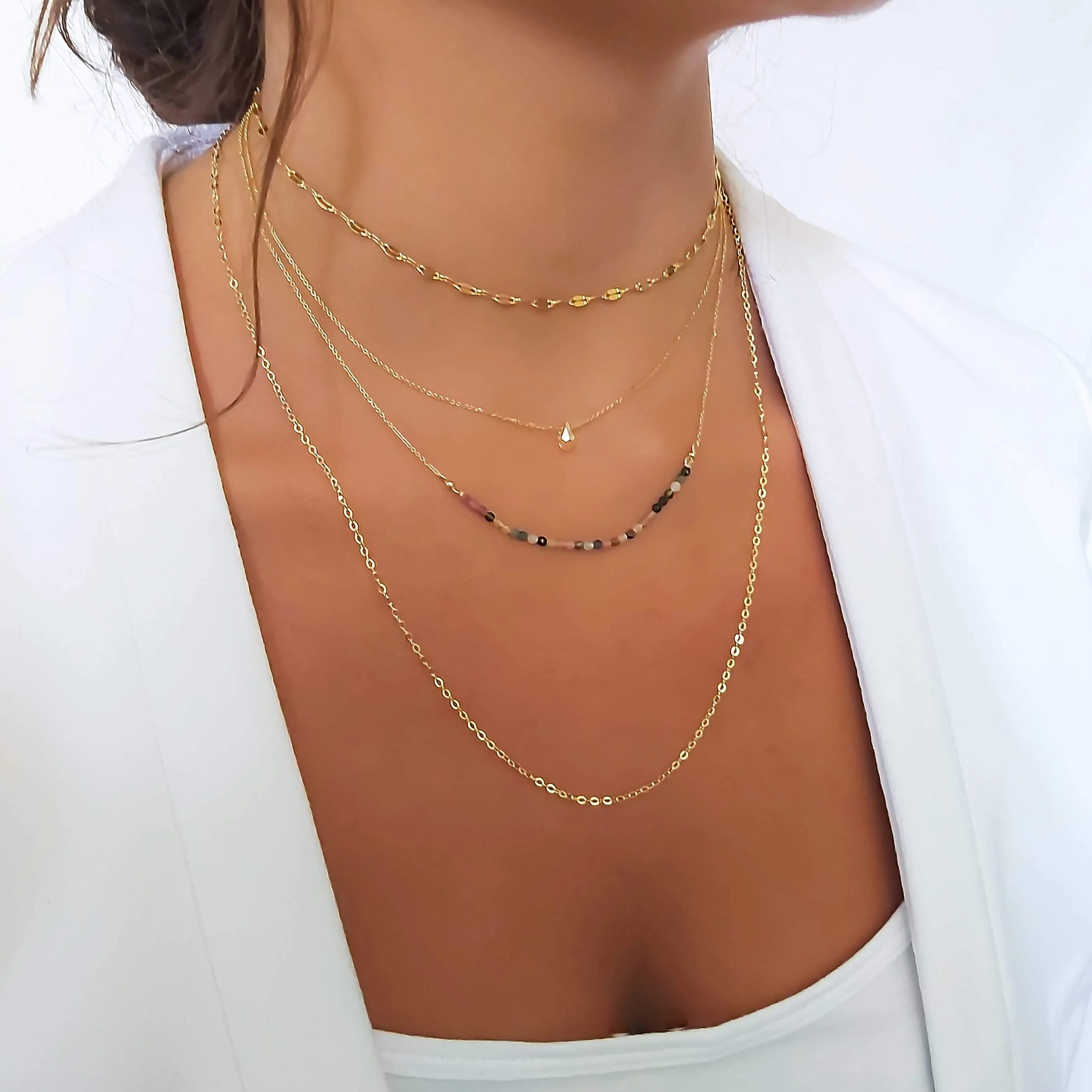 Gold Lace Chain Choker