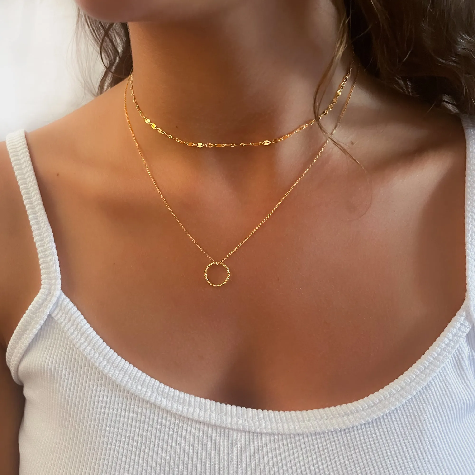 Gold Lace Chain Choker