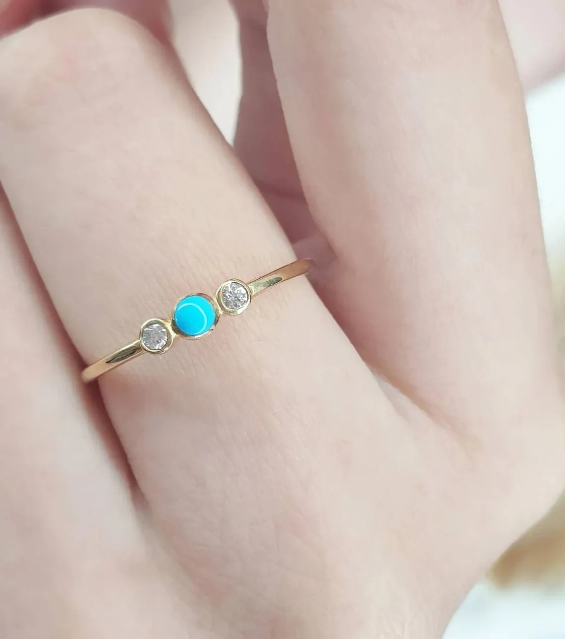 Gold Turquoise Ring