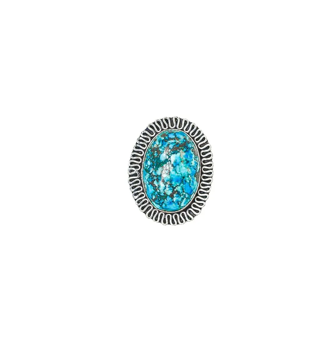 Healing Turquoise Adjustable Ring