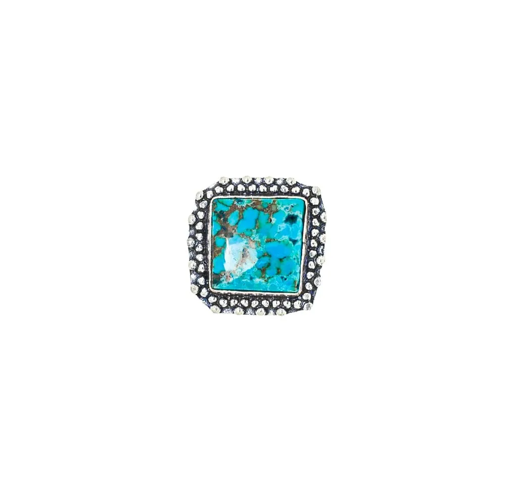 Healing Turquoise Adjustable Ring