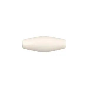 Imitation Hairpipe Bone Beads, 1" Ivory 100/pk