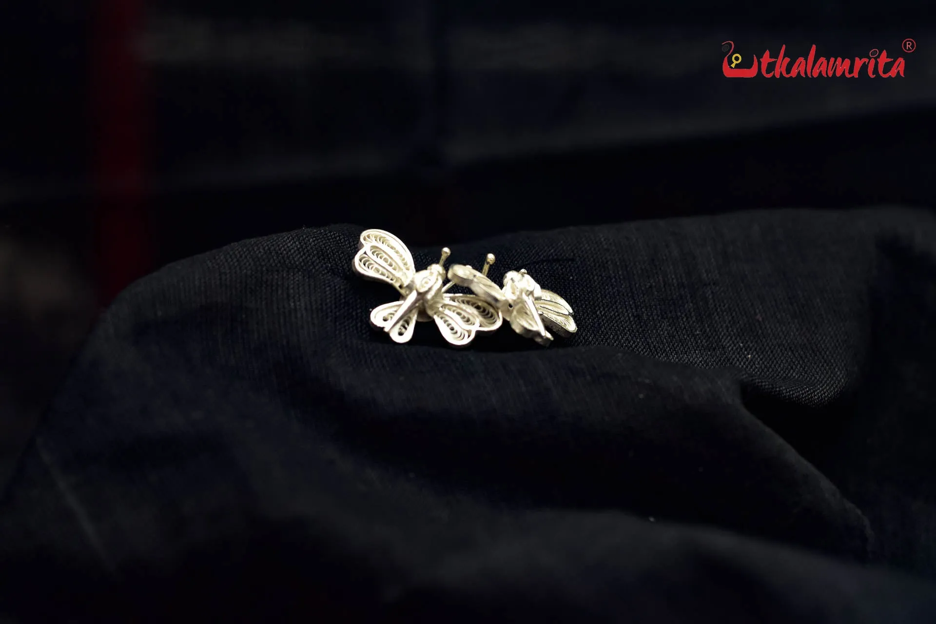 Intricate Body Butterfly Filigree Studs (Earring Tops)