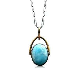 Larimar Droplet Pendant