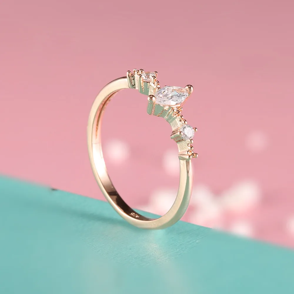 Marquise Cut Engagement Ring