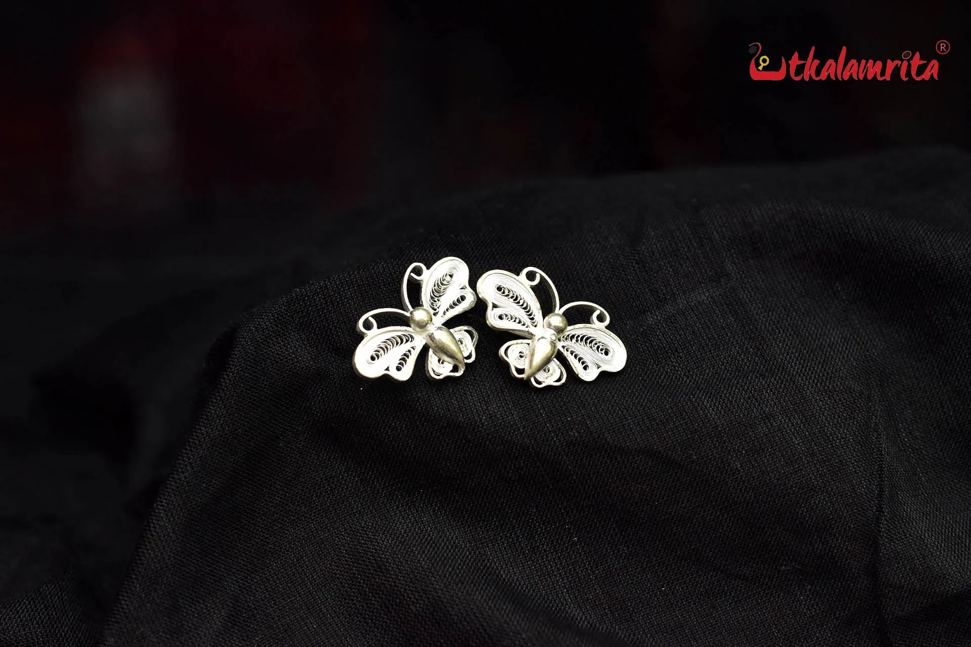 Medium Filigree Butterfly Studs (Earring Tops)