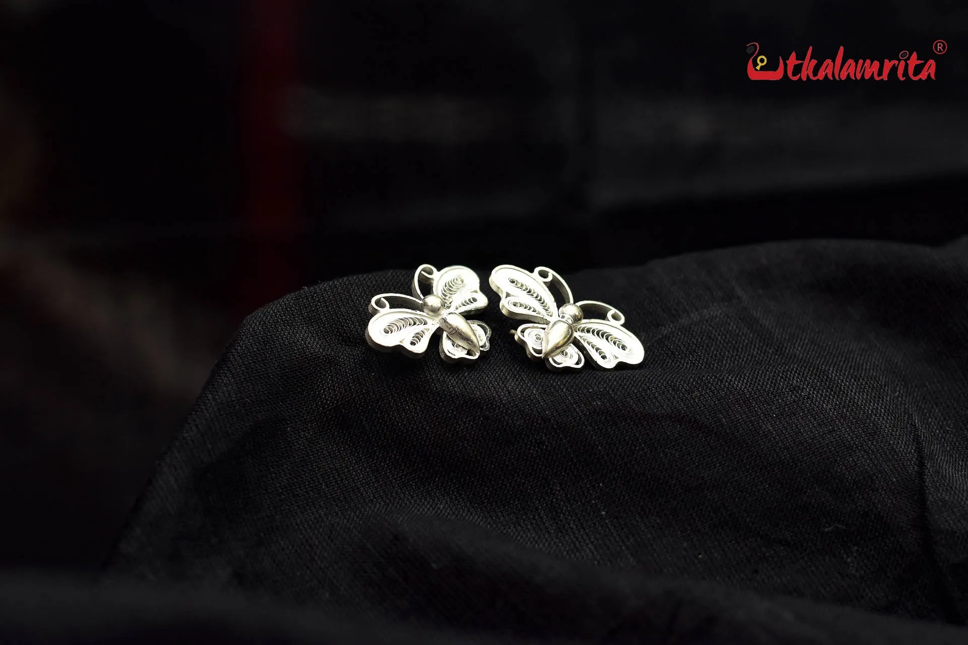 Medium Filigree Butterfly Studs (Earring Tops)