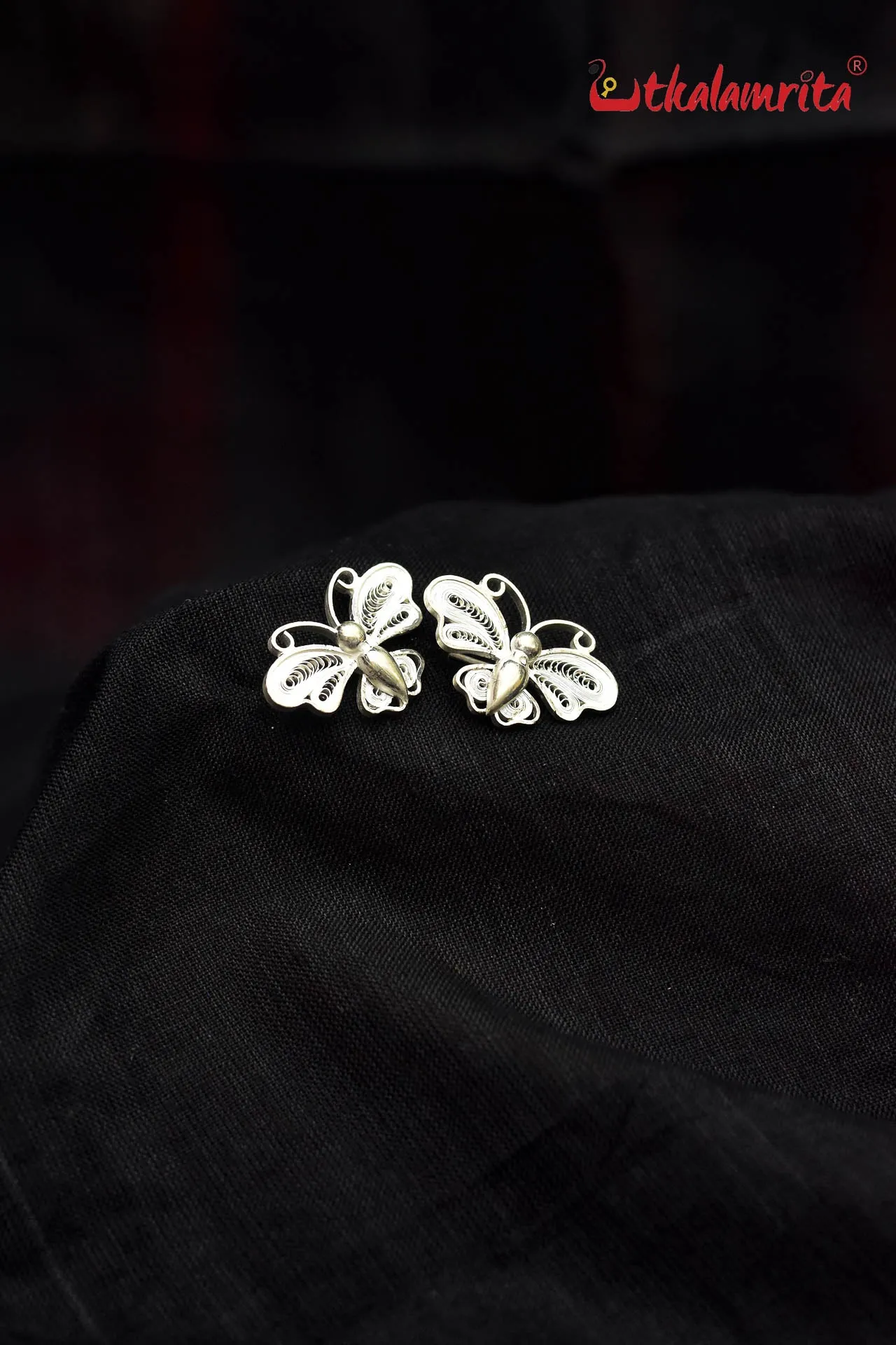 Medium Filigree Butterfly Studs (Earring Tops)