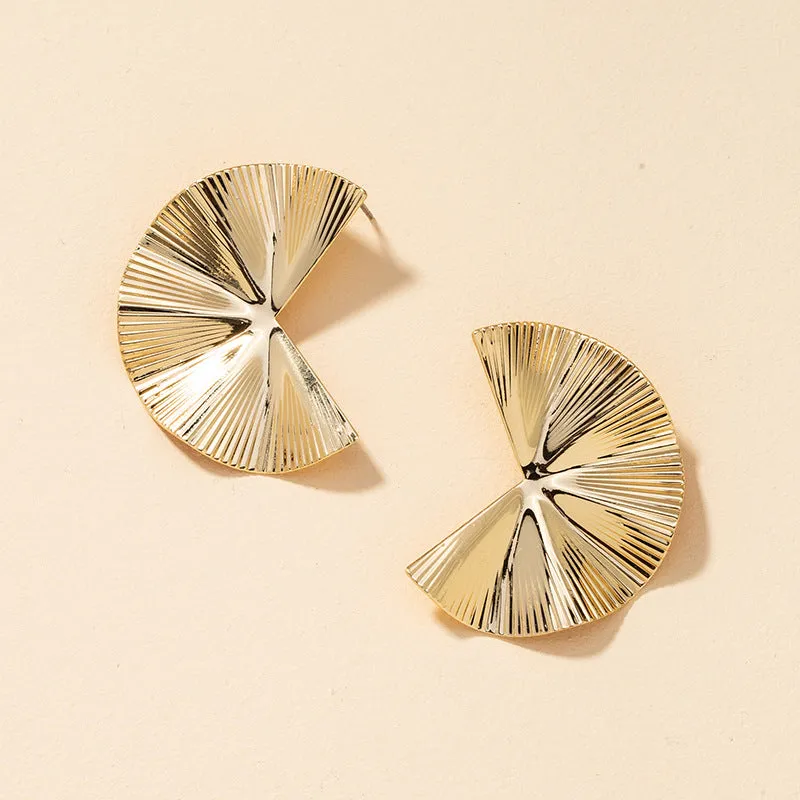 Metallic Geometric Earrings - Vienna Verve Collection by Planderful