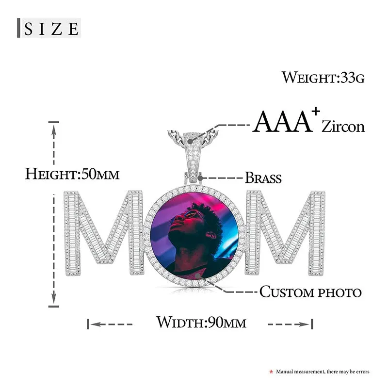 Mom Pendant-Custom Mom Necklace-Christmas Gifts For Women