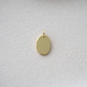 OLEA OVAL DISK PENDANT