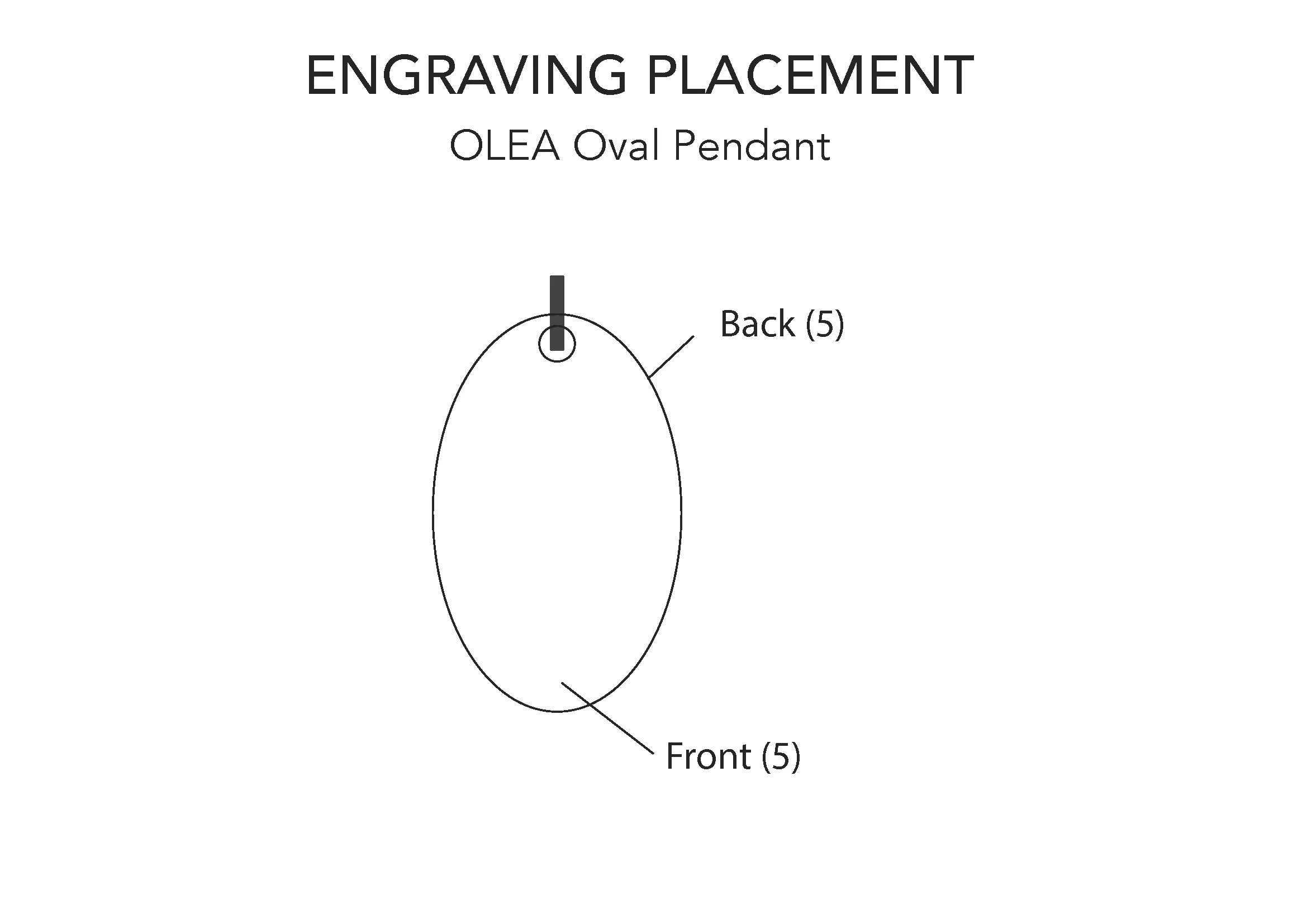 OLEA OVAL DISK PENDANT