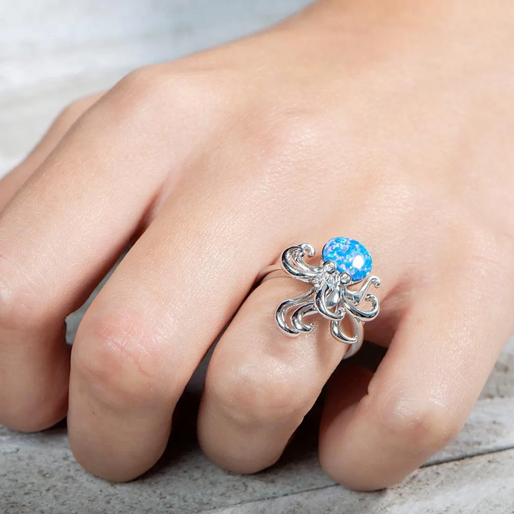 Opal Kraken Ring by Alamea