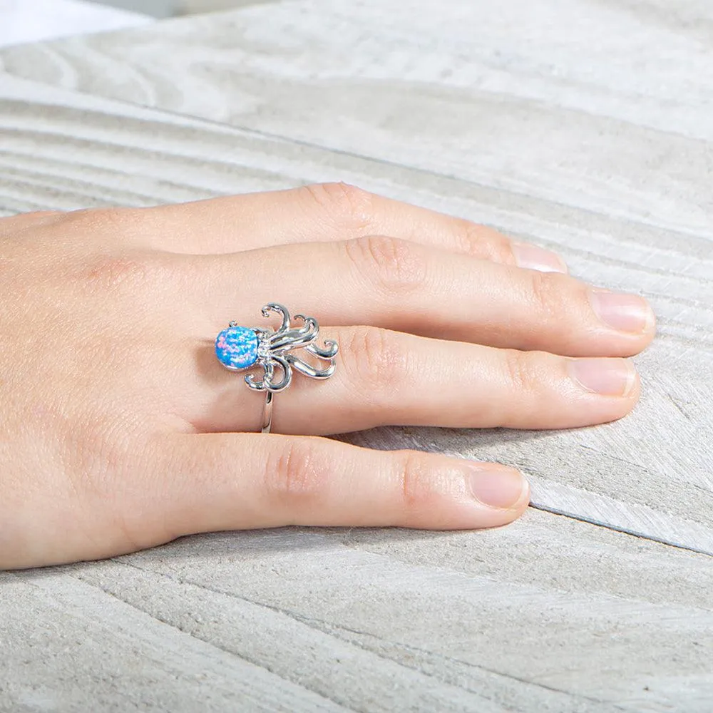 Opal Kraken Ring by Alamea