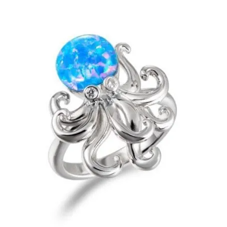 Opal Kraken Ring by Alamea