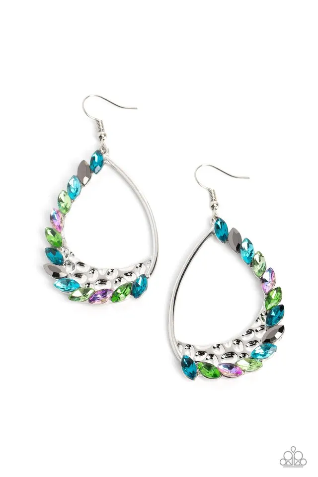 Paparazzi Earring ~ Looking Sharp - Multi