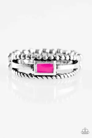 Paparazzi Ring ~ Street Edge - Pink