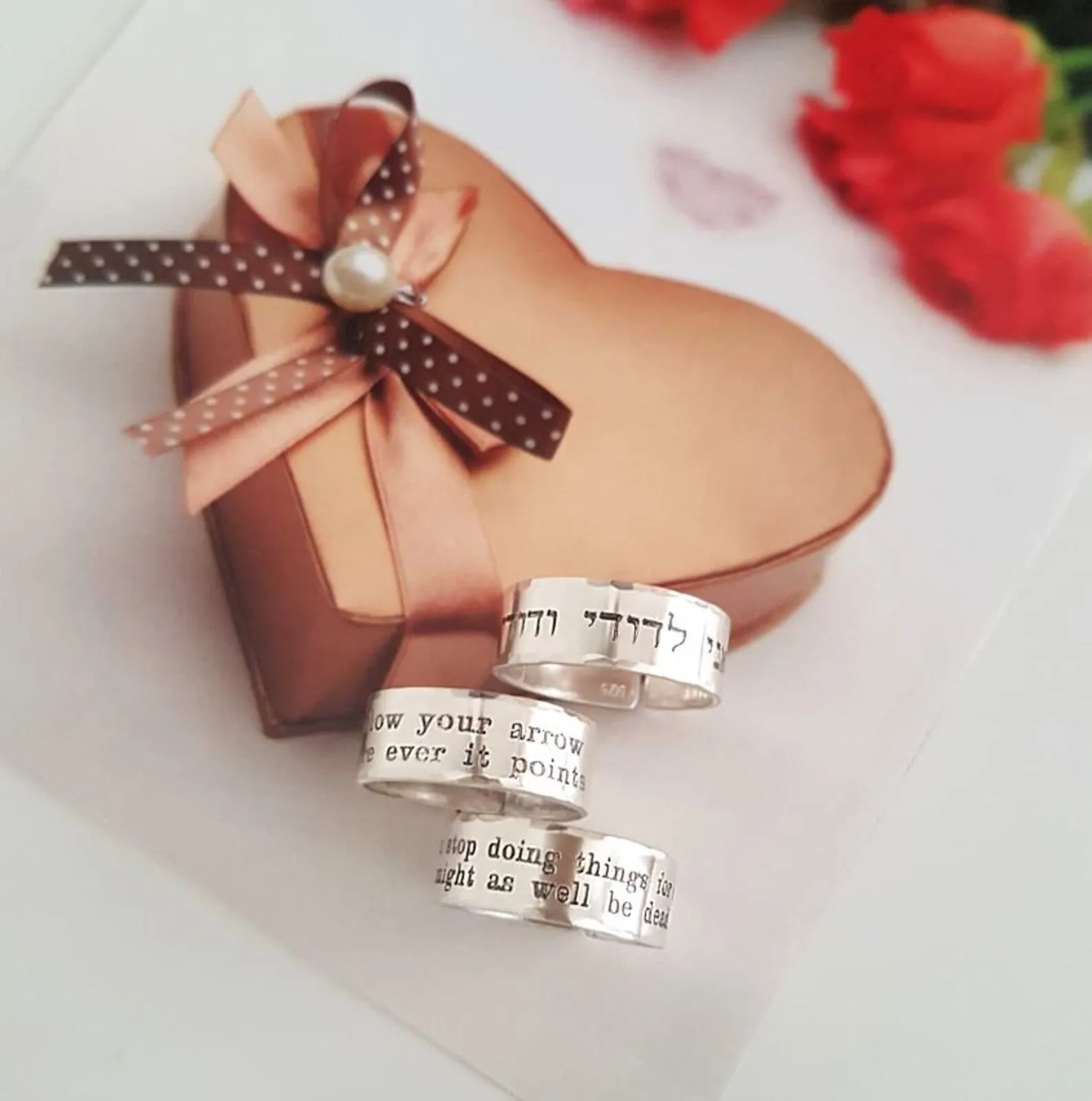 Personalized Breathe Message Ring - Sustainable Gift