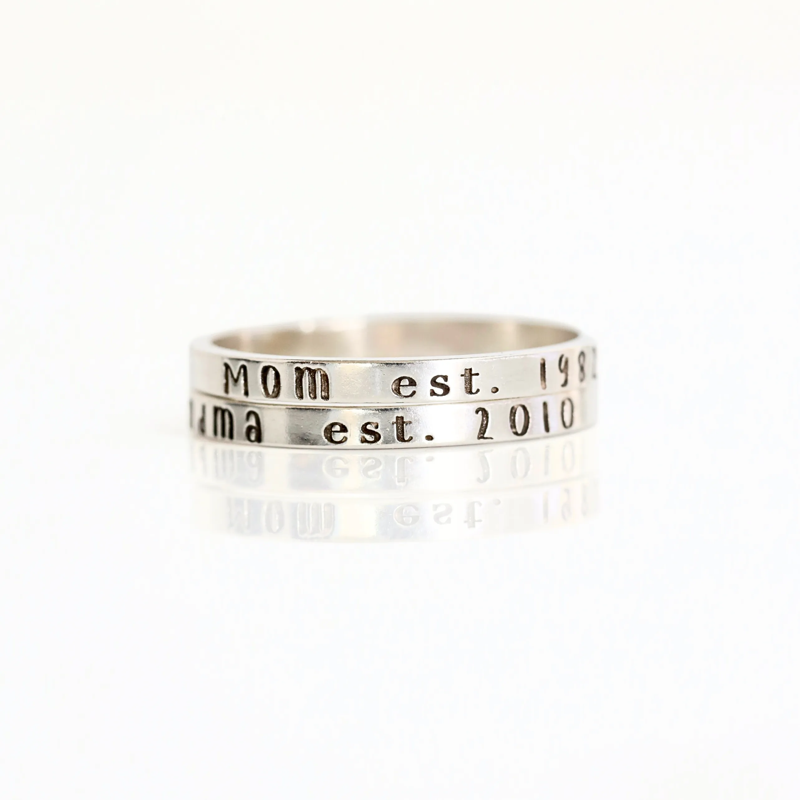 Personalized Established Date Ring