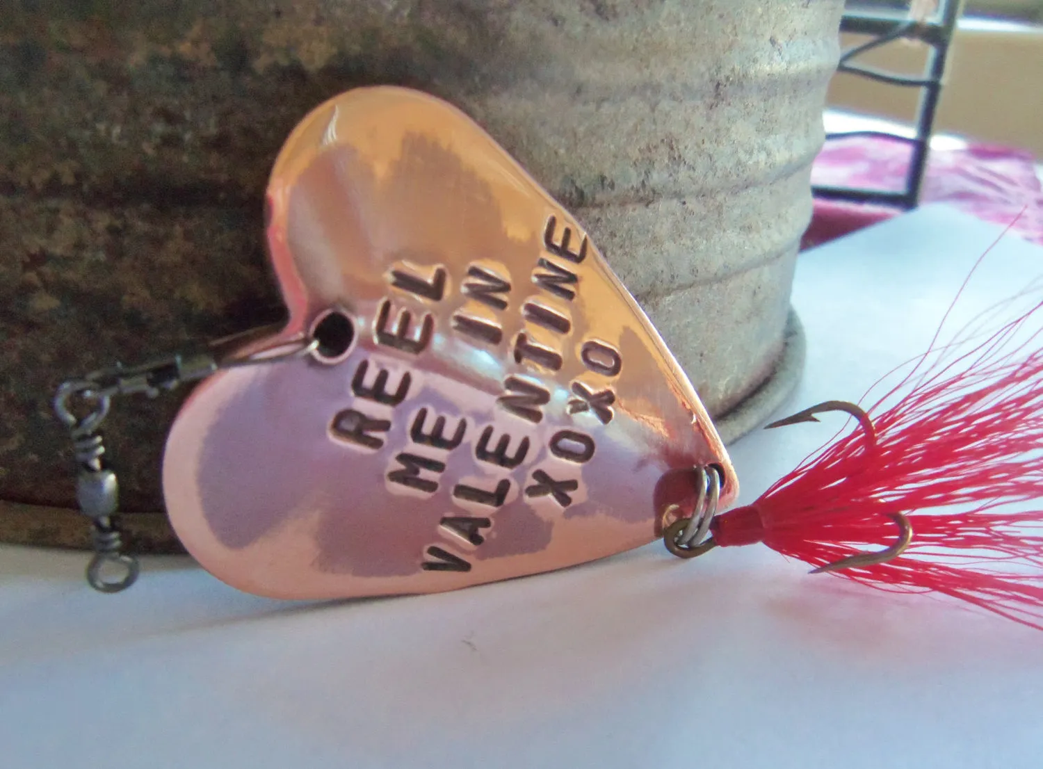 Personalized Valentine for Men Valentine's Day Gift for Guy Custom Gifts for Husband Be My Valentine For Girlfriend Couple Gift Fishing Lure