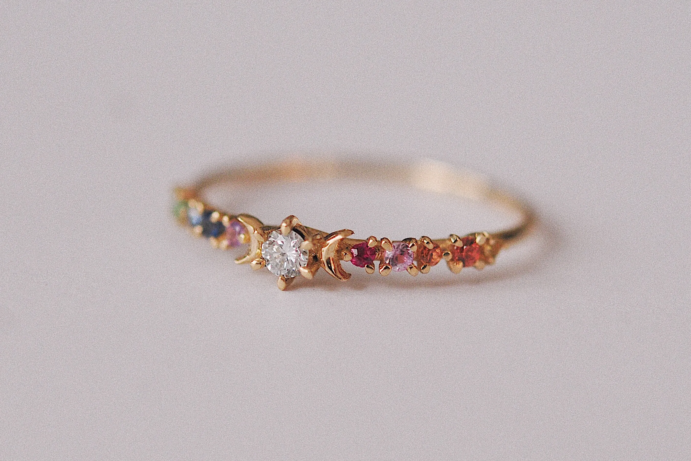 Rainbow Stardust Ring - Ready-to-ship