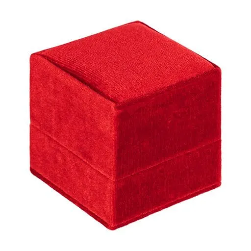 Ribbed Velvet Ring Box, Forever Collection