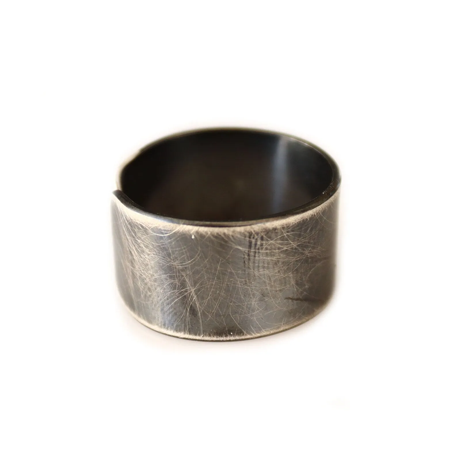 Rustic Mens Band - Brushed Matte Ring