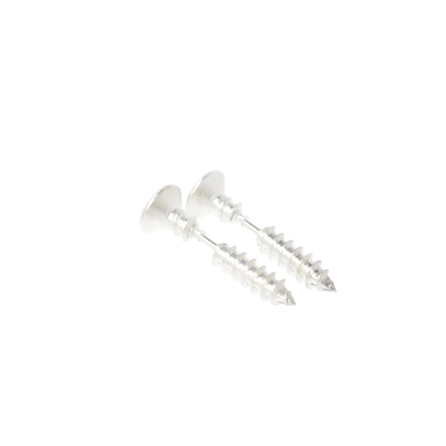 Screw Earrings (Silver Plated)