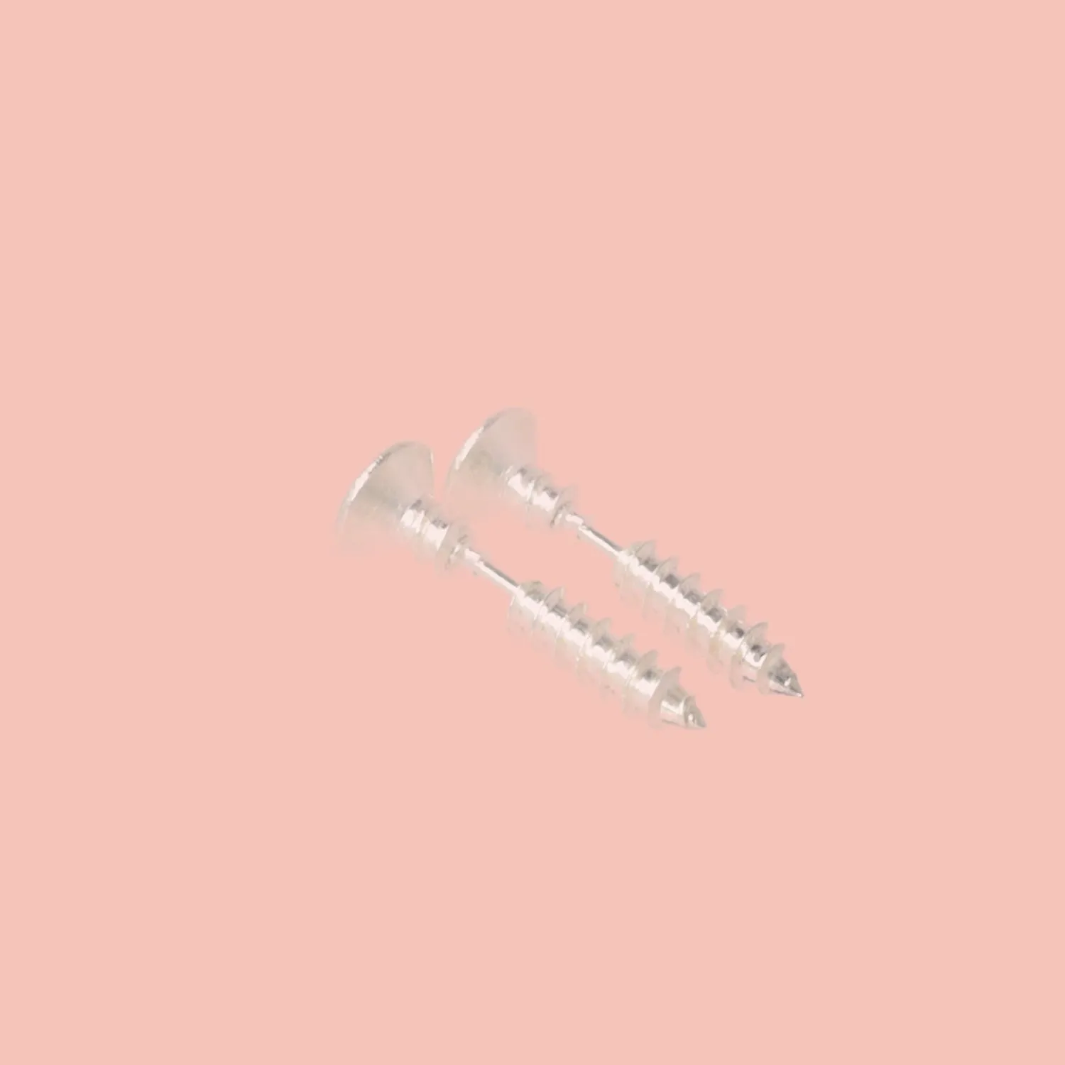 Screw Earrings (Silver Plated)