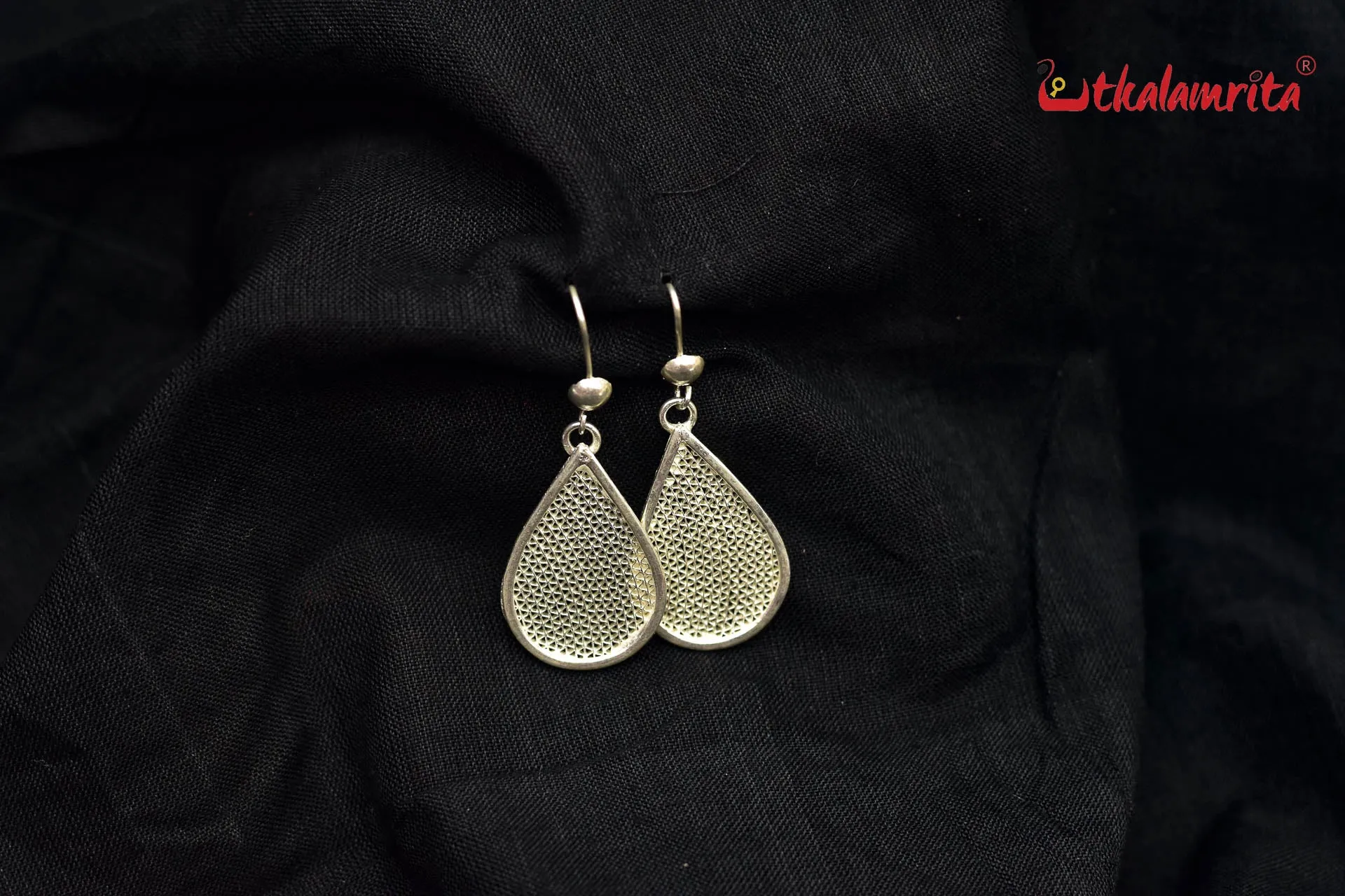 Silver Jala Teardrops (Danglers)