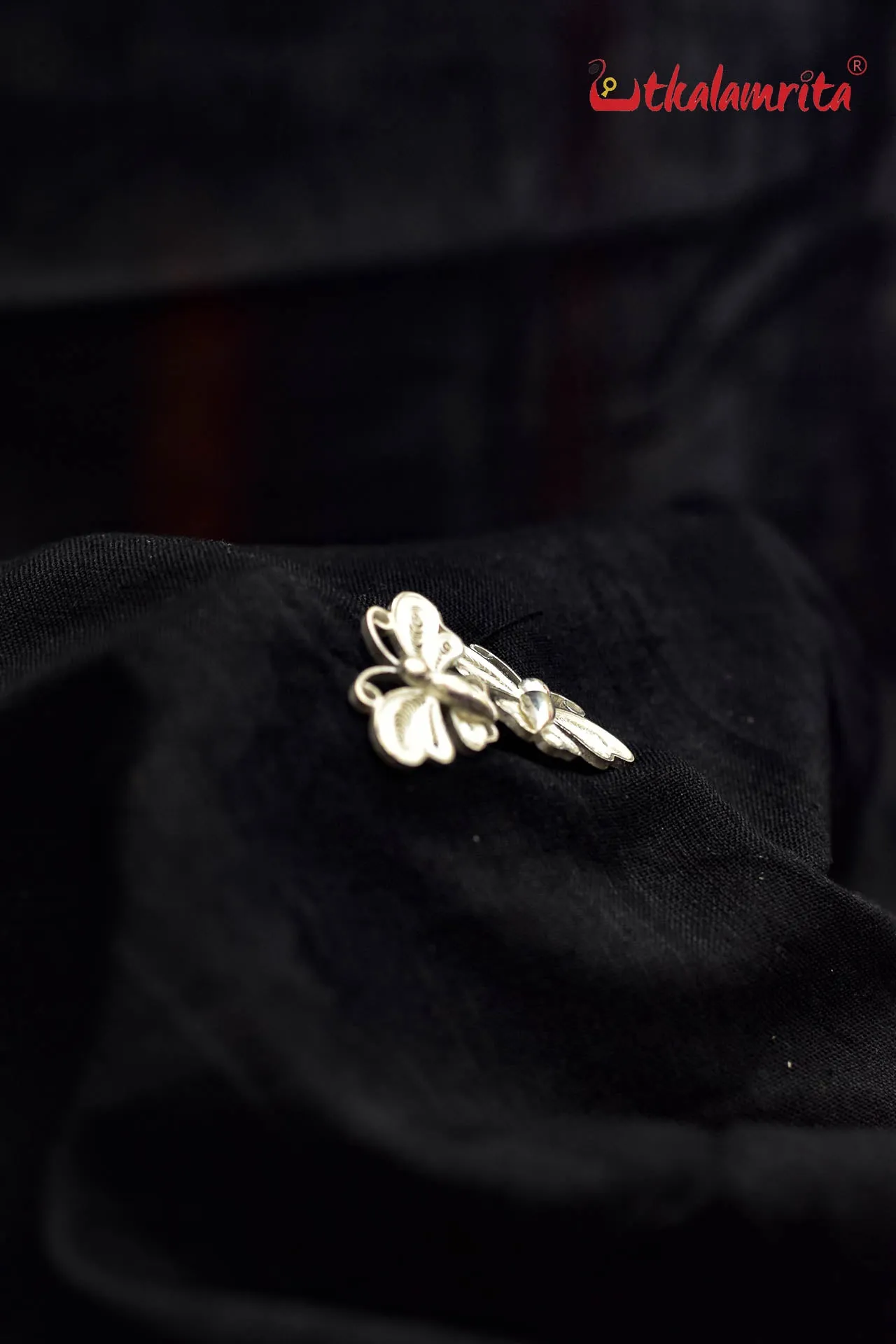 Small Filigree Wings Butterfly Studs (Earring Tops)