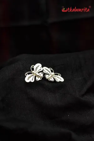 Small Filigree Wings Butterfly Studs (Earring Tops)