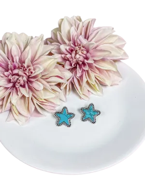 Southern Grace Women's The Moon & The Stars Turquoise Earrings