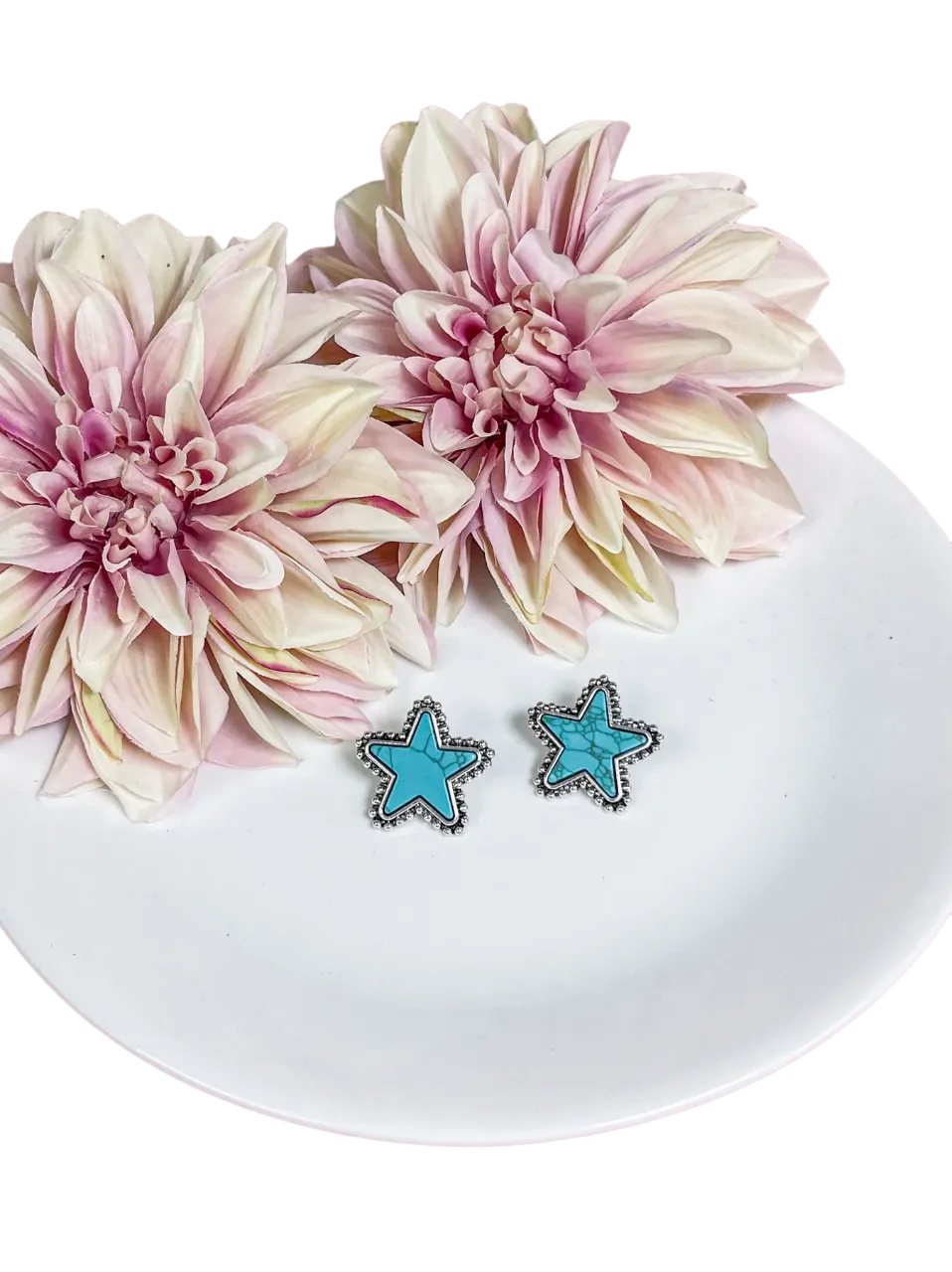 Southern Grace Women's The Moon & The Stars Turquoise Earrings