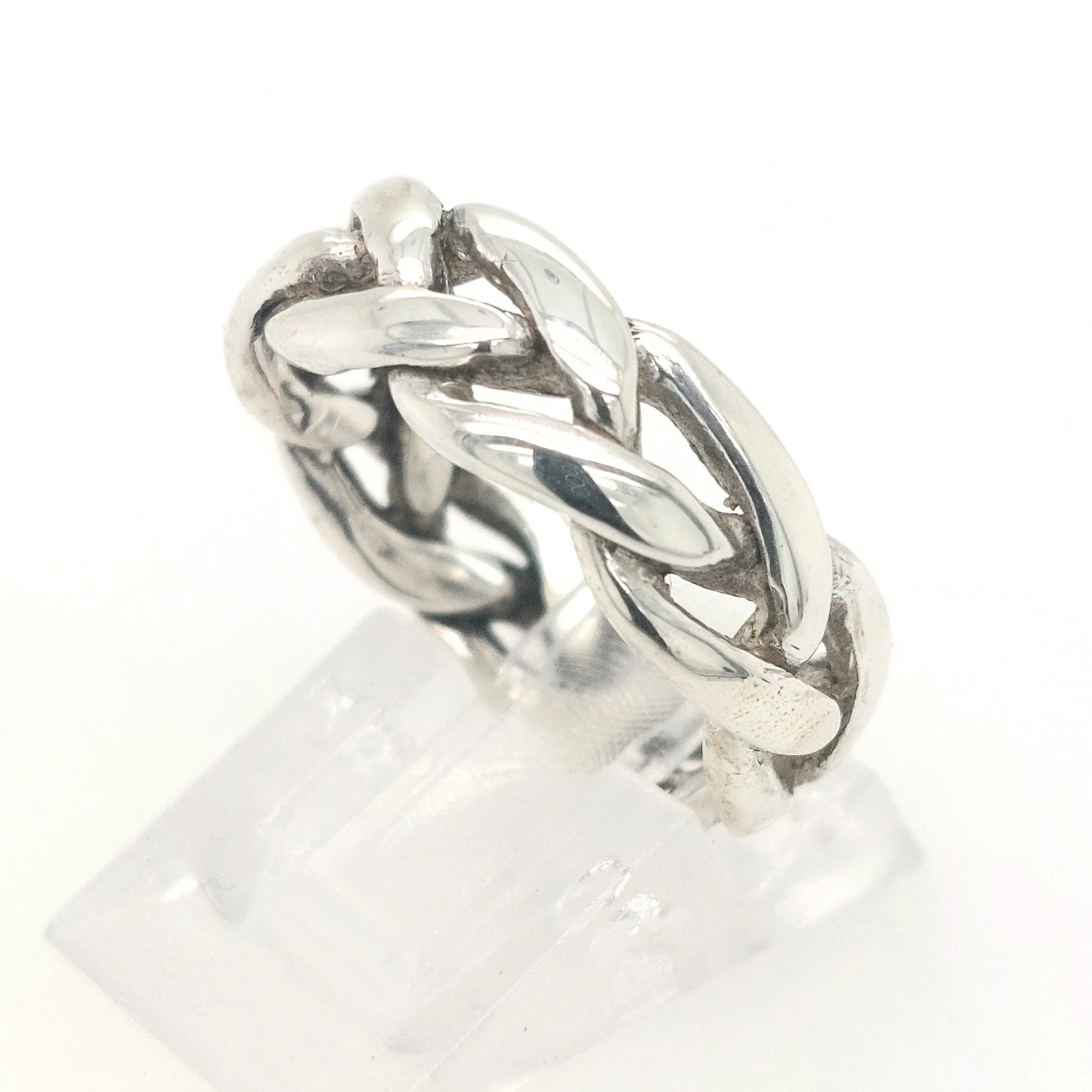 SS Braided Strands Ring Size:6