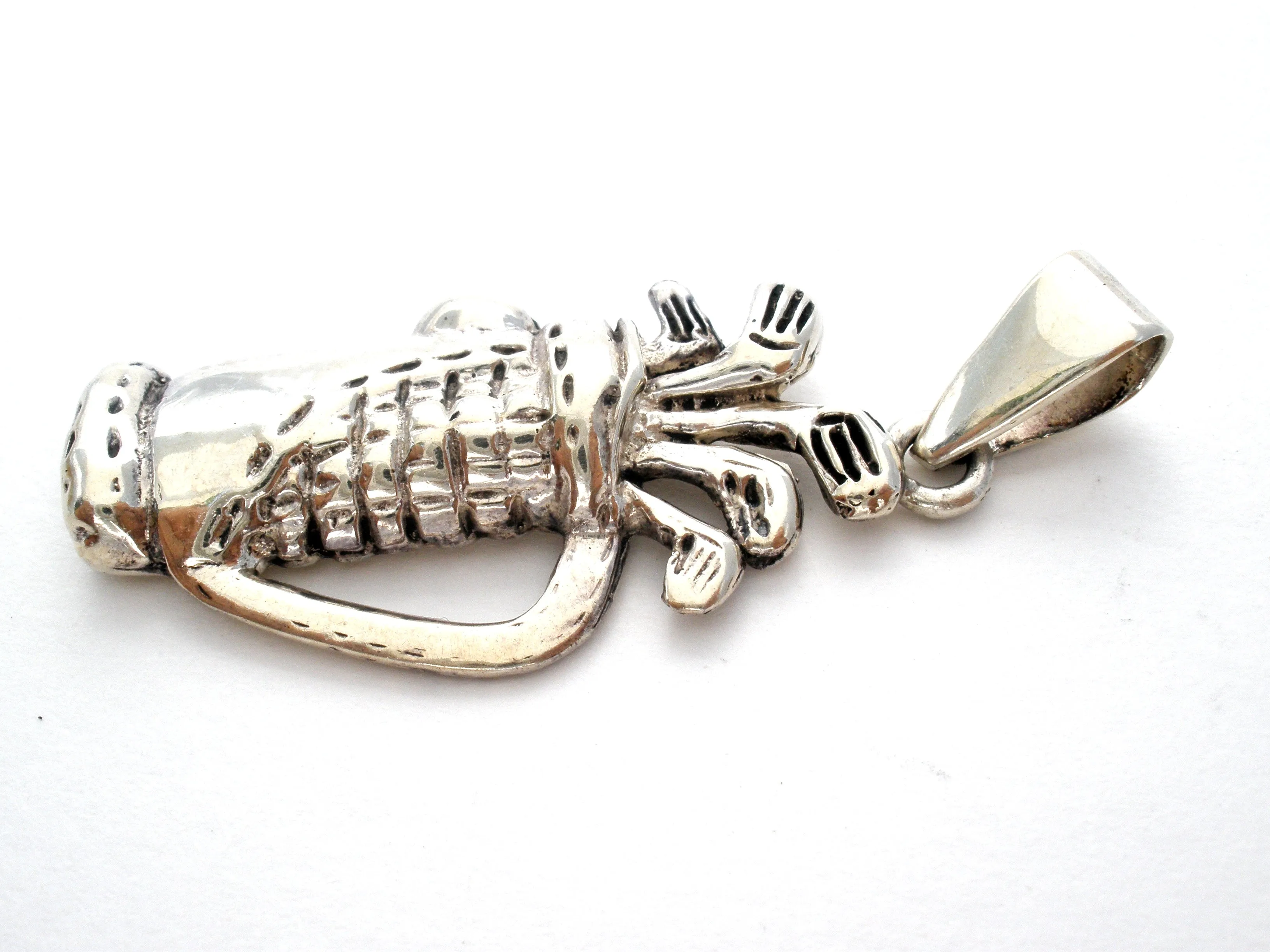 Sterling Silver Golf Bag Pendant