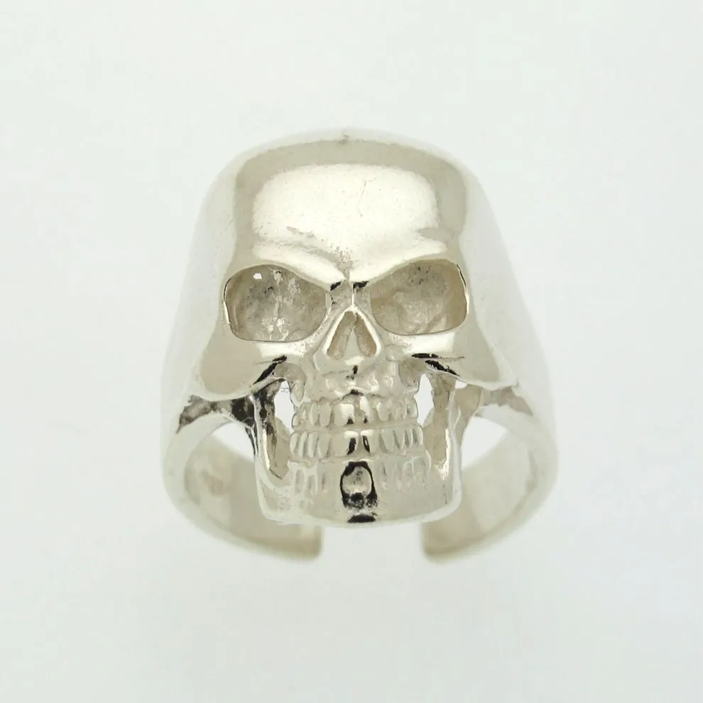 Sterling Silver Skull Signet Ring