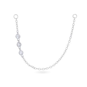 THE TRIO DIAMOND EARRING CHAIN