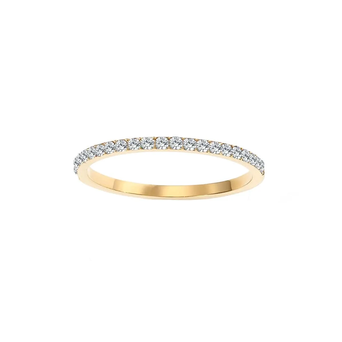 Thin Pavé Crystal Band Ring