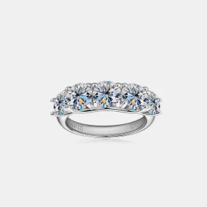 Timeless Brilliance: 3-6 Carat Moissanite 925 Sterling Silver Ring