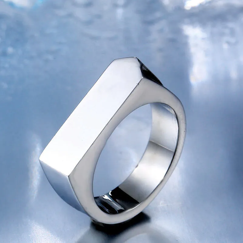 Trendy Titanium Steel Personalized Rings for Men and Women by Planderful