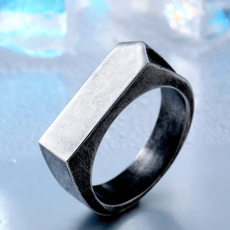 Trendy Titanium Steel Personalized Rings for Men and Women by Planderful